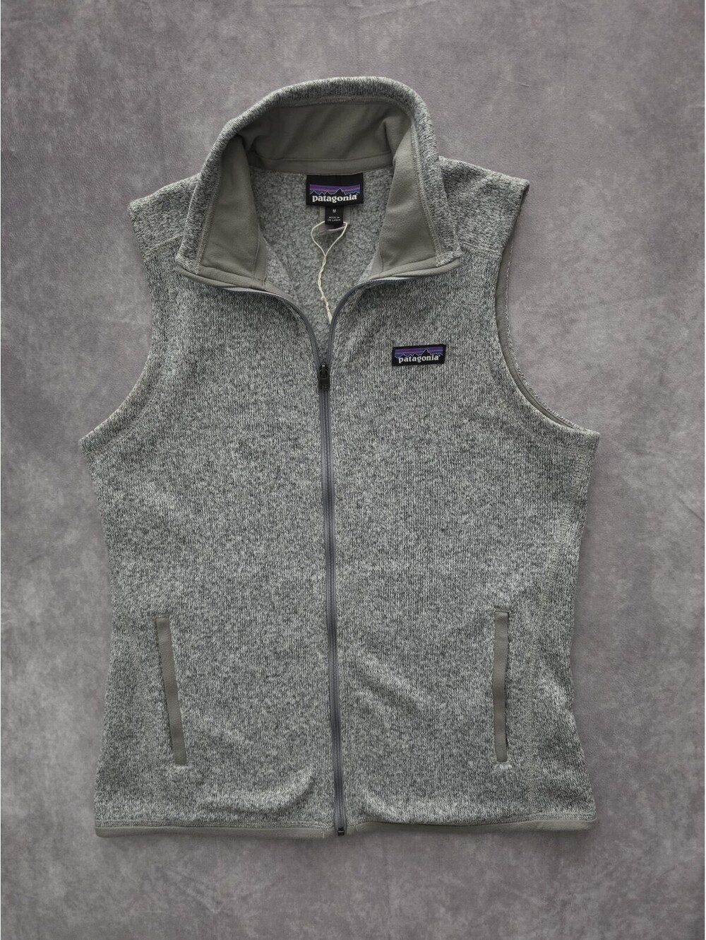 SKU0305 Patagonia Women’s Medium Better Sweater Gray Full Zip Fleece Vest NWOT